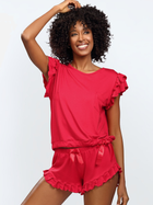 Piżama (spodenki + koszula) DKaren Set Lulu M Red (5903251011540) - obraz 1
