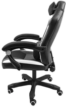Fotel gamingowy Fury Gaming Chair Avenger M+ Black-White (NFF-1710) - obraz 4