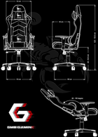 Fotel gamingowy Gembird Scorpion Black/Red (GC-SCORPION-01X) - obraz 8