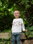 T-shirt z długim rękawem dziecięcy Pinokio Le Tigre 86 cm Ecru (5901033278624) - obraz 3