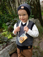 Kamizelka dziecięca dla chłopca elegancka Pinokio Le Tigre 62 cm Czarna (5901033279195) - obraz 3