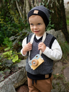 Kamizelka dziecięca dla chłopca elegancka Pinokio Le Tigre 68 cm Czarna (5901033279201) - obraz 3