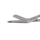 Ножиці медичні для розрізання пов'язок, з ґудзиком, вигнуті, 11 см, Lister - зображення 2