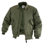 Тактична куртка Mil-Tec Basic cwu Бомбер Олива 10404501-L - зображення 2