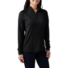 Термореглан жіночий 5.11 Tactical Women's Stratos 1/4 Zip Black L (62417-019) - зображення 1