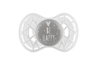 Пустушка ортодонтичної форми Nuvita Air55 Cool Be happy від 6 місяців світиться в темряві Сірий (NV7084PG)
