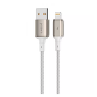 Кабель Charge\OTG Proove Dense Metal USB to Lightning 2.4A 1m White