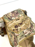 Плитоноска-тактический военный жилет Yakeda Multicam с быстрым сбросом, системой MOLLE и подсумками для магазинов - изображение 3