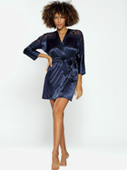 Халат жіночий DKaren Housecoat Alexandra L Navy Blue (5903251394643) - зображення 1