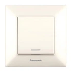 Выключатель с подсветкой одноклавишный Panasonic Arkedia Slim кремовый