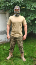 Военная футболка хлопок SINGLE SWORD койот XL - изображение 1