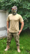 Военная футболка хлопок SINGLE SWORD койот XL - изображение 2
