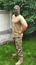 Военная футболка хлопок SINGLE SWORD койот XXL - изображение 3