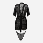 Халат жіночий DKaren Housecoat Anastazja M Black (5903251394339) - зображення 3