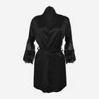 Podomka DKaren Housecoat Beatrice M Black (5903251394070) - obraz 5