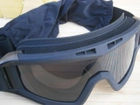 Захисні окуляри-маска Тactic Black зі змінним склом - изображение 3