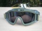 Захисні окуляри-маска Тactic Olive зі змінним склом - изображение 3