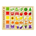 Деревянный пазл-вкладыш "Ассоциации: цвета-2" Ubumblebees (ПСД095) PSD095, 25 плашек 4525567