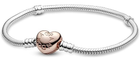 Bransoletka Pandora Heart & Snake Chain 19 cm (5700302496444)