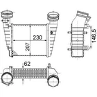 Радиатор интеркулера VW Passat 1.8 00-05 MAHLE CI 346 000S UA63 MAHLE (CI346000S)