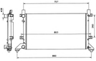 Радиатор NRF (58240)