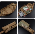 Підсумок сумка тактична швидкознімна портативна Аптечка на плитоноску і рпс пояс під велкро WoSporT Multicam VE-75-ACC-08 - зображення 4