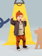 Дитяча толстовка для хлопчика Pinokio Olivier 80 см Графітова (5901033297779) - зображення 2