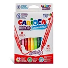 Фломастеры двусторонние для рисования Carioca Birello 41457 12 цветов 4620446
