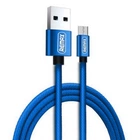 Кабель micro USB 1 м Fabric синій Remax RC-091m