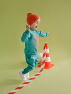 Спортивні штани дитячі Pinokio Orange Flip 116 см Turquoise (5901033308581) - зображення 3