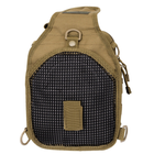 Рюкзак однолямочный через плечо Shoulder Bag, "MOLLE" Темный койот - изображение 3