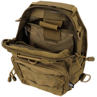 Рюкзак однолямочний через плече Shoulder Bag, "MOLLE" Темний койот - зображення 10