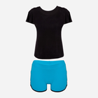 Piżama (T-shirt + spodenki) DKaren Set Abigil S Turquoise (5902230081277) - obraz 2