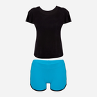 Piżama (T-shirt + spodenki) DKaren Set Abigil M Turquoise (5902230081284) - obraz 2