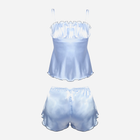 Piżama (podkoszulek + spodenki) DKaren Set Elwira XL Light Blue (5901780624903) - obraz 1
