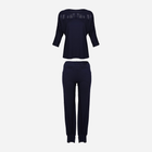 Piżama (spodnie + bluza) DKaren Set Loretta 2XL Navy Blue (5903251377806) - obraz 3
