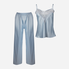 Piżama (T-shirt + spodnie) DKaren Set Melanie XS Baby Blue (5903251431966) - obraz 3