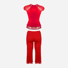 Piżama (bluza + bryczesy) DKaren Set Sabi XL Red (5900652529070) - obraz 3