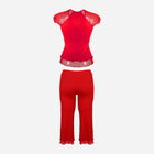 Piżama (bluza + bryczesy) DKaren Set Sabi XL Red (5900652529070) - obraz 3