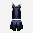 Piżama (podkoszulek + spodenki) DKaren Set Samantha XS Navy Blue (5903251432147) - obraz 4