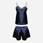 Piżama (podkoszulek + spodenki) DKaren Set Samantha M Navy Blue (5903251432161) - obraz 4