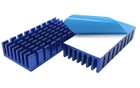 Радиатор ENOKAY KG-370 алюминиевый 50*25*10мм для охлаждения чипов, хабов, других компонентов (Blue) - изображение 2