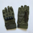 Тактичні палі рукавички (олива) (розмір L) - зображення 3