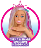 Lalka-manekin Just play Barbie Glitter Hair Deluxe Styling (886144635762) - obraz 5