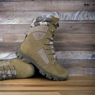 Берцы ботинки теплые Зима до - 25 Койот натуральная гидрофобная кожа+натуральная шерсть усиленная пятка и носок 48 - изображение 3