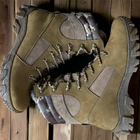 Берцы ботинки теплые Зима до - 25 Койот натуральная гидрофобная кожа+натуральная шерсть усиленная пятка и носок 48 - изображение 4