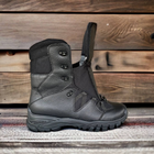 Берцы ботинки тактическая обувь теплые Зима до - 25 натуральная гидрофобная кожа+шерсть усиленная пятка и носок 46 - изображение 3