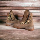 Берці черевики теплі Зима до - 25 Койот+Мультикам натуральна гідрофобна шкіра+хутро посилена п'ята та носок 45 - зображення 7