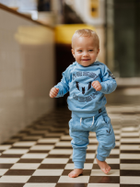 Spodnie dresowe dziecięce Messi S49324-2 122-128 cm Jasnoniebieski (8720815173431) - obraz 4
