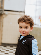 Bluza chłopięca rozpinana z kapturem Messi S49363-2 86-92 cm Czarna (8720815174230) - obraz 5